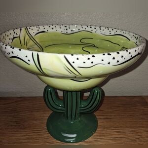 Margarita GLASS Serving Bowl By Salsa Clay Art